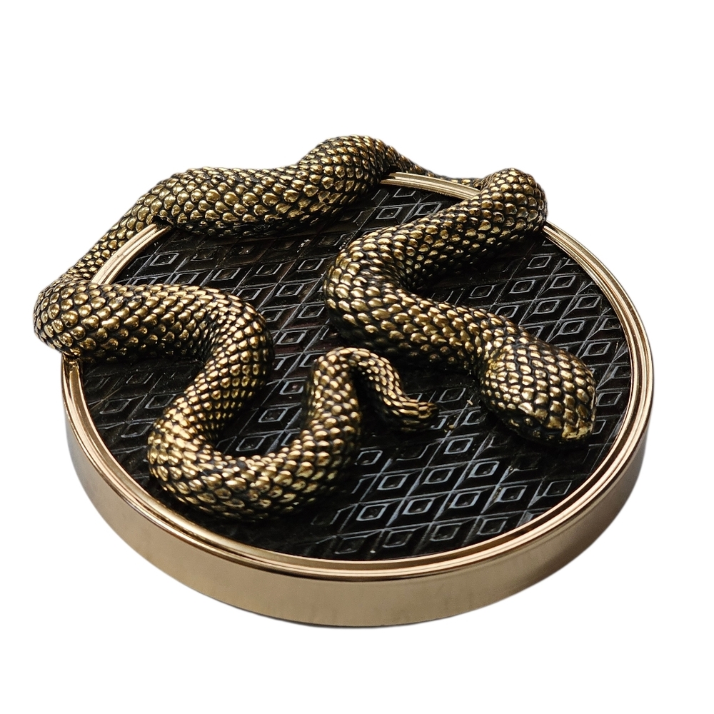 Bath & Body Works Halloween Snake Lid Only 3 Wick Candle Wicked Vanilla Woods